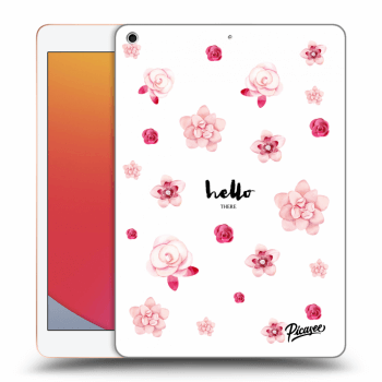 Picasee Schwarze Silikonhülle für Apple iPad 10.2" 2020 (8. gen) - Hello there