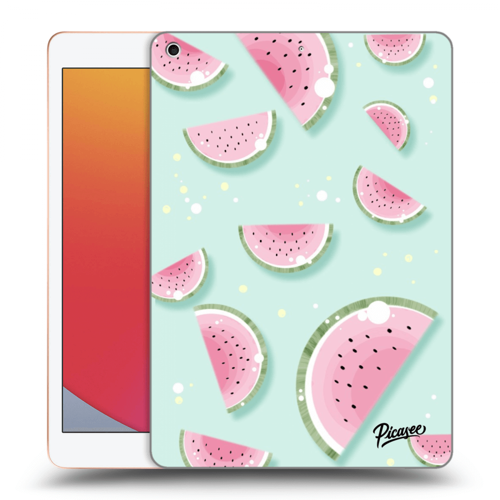 Picasee transparente Silikonhülle für Apple iPad 10.2" 2020 (8. gen) - Watermelon 2
