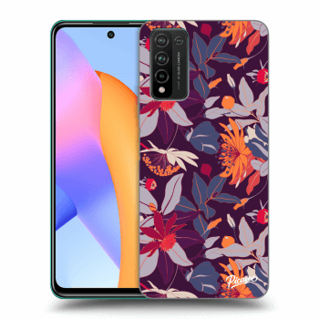 Hülle für Honor 10X Lite - Purple Leaf