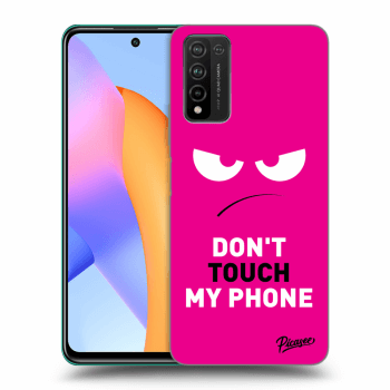 Picasee Honor 10X Lite Hülle - Transparentes Silikon - Angry Eyes - Pink