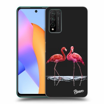 Hülle für Honor 10X Lite - Flamingos zu zweit
