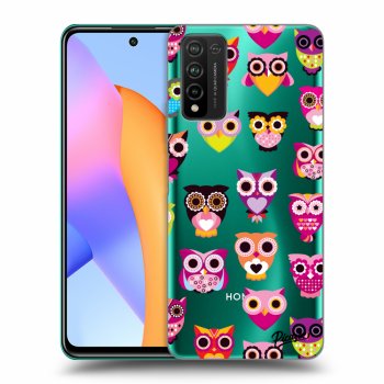 Picasee Honor 10X Lite Hülle - Transparentes Silikon - Owls