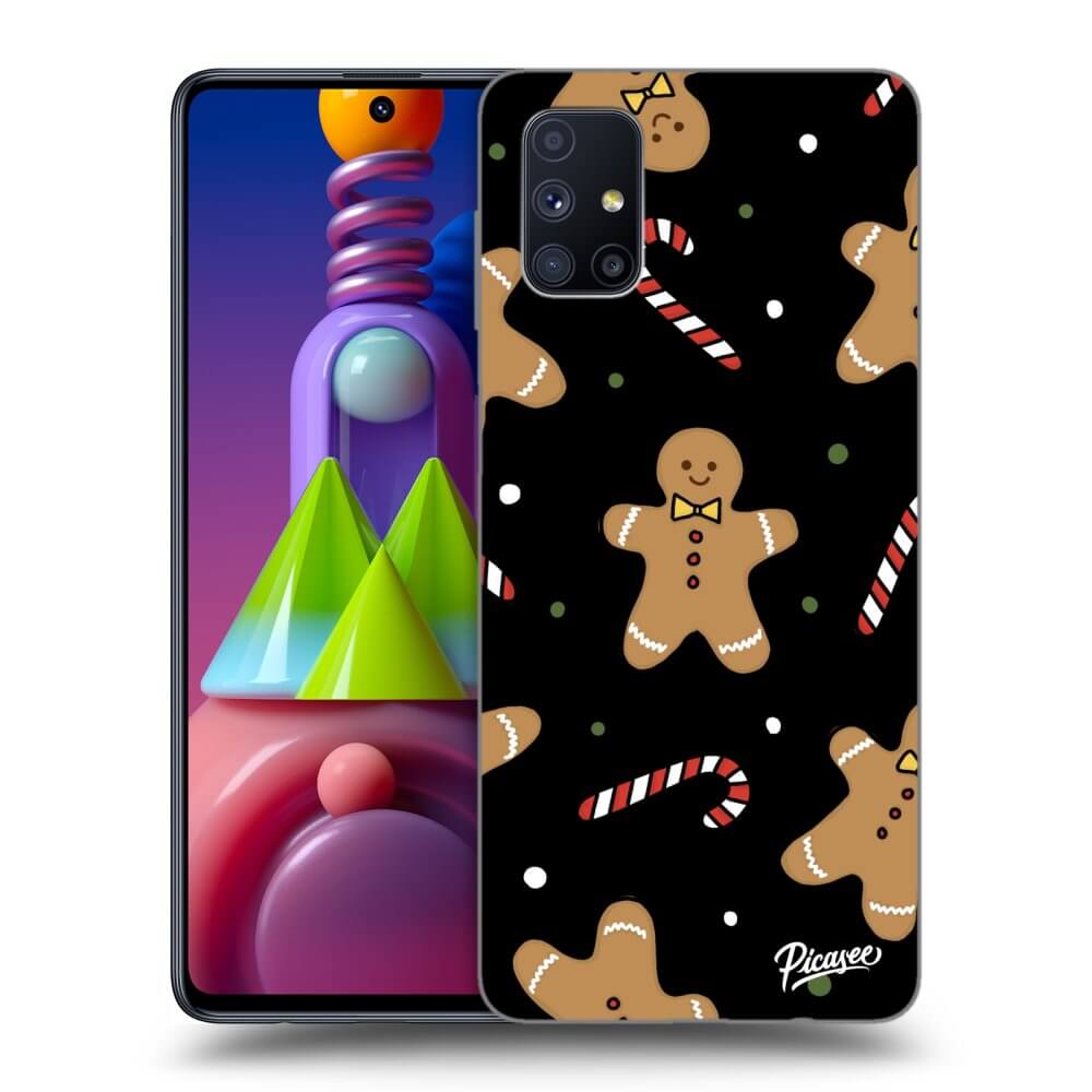 Picasee Samsung Galaxy M51 M515F Hülle - Schwarzes Silikon - Gingerbread