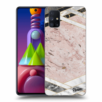 Hülle für Samsung Galaxy M51 M515F - Pink geometry