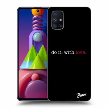 Picasee Samsung Galaxy M51 M515F Hülle - Schwarzes Silikon - Do it. With love.
