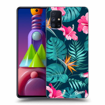 Hülle für Samsung Galaxy M51 M515F - Pink Monstera