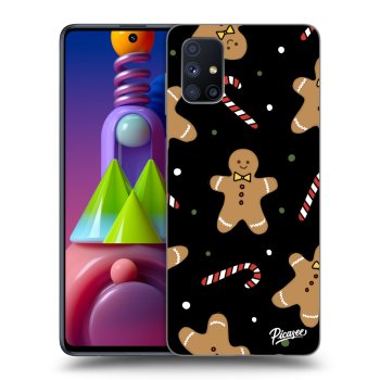 Picasee Samsung Galaxy M51 M515F Hülle - Schwarzes Silikon - Gingerbread