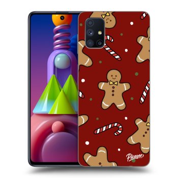 Picasee Samsung Galaxy M51 M515F Hülle - Schwarzes Silikon - Gingerbread 2