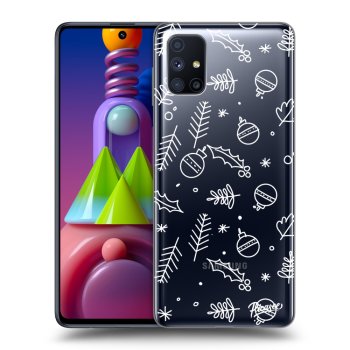 Picasee Samsung Galaxy M51 M515F Hülle - Transparentes Silikon - Mistletoe