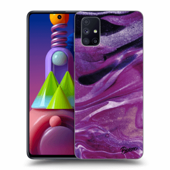 Hülle für Samsung Galaxy M51 M515F - Purple glitter
