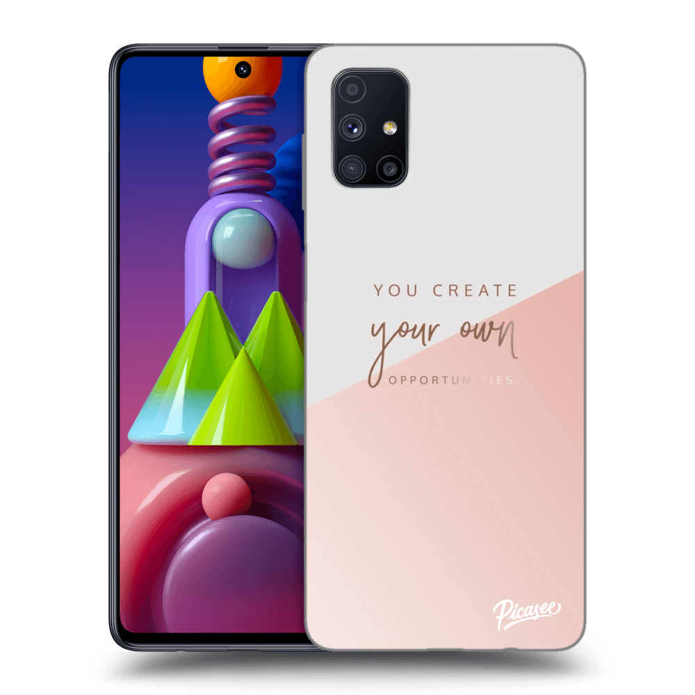 Picasee Samsung Galaxy M51 M515F Hülle - Schwarzes Silikon - You create your own opportunities