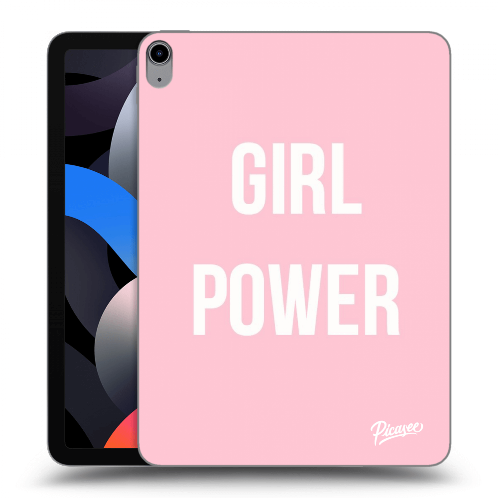 Picasee transparente Silikonhülle für Apple iPad Air 4 10.9" 2020 - Girl power
