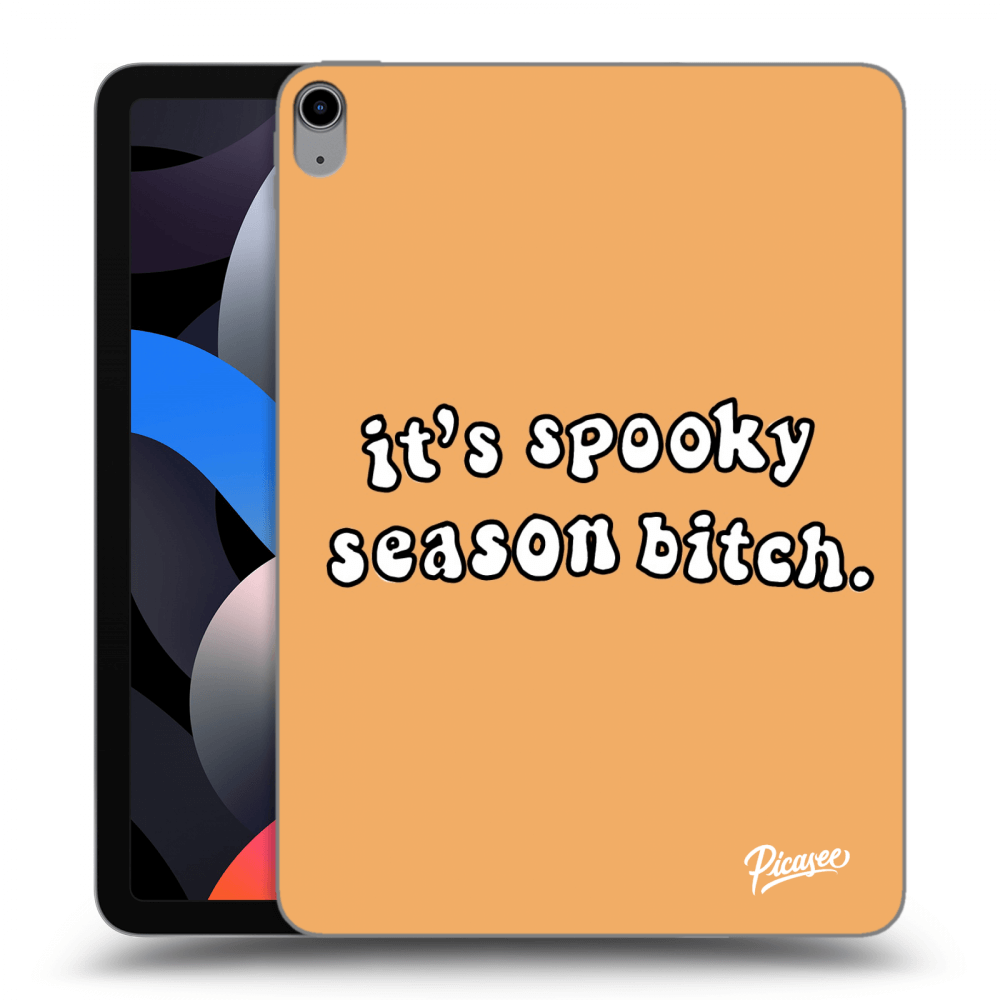 Picasee Schwarze Silikonhülle für Apple iPad Air 4 10.9" 2020 - Spooky season