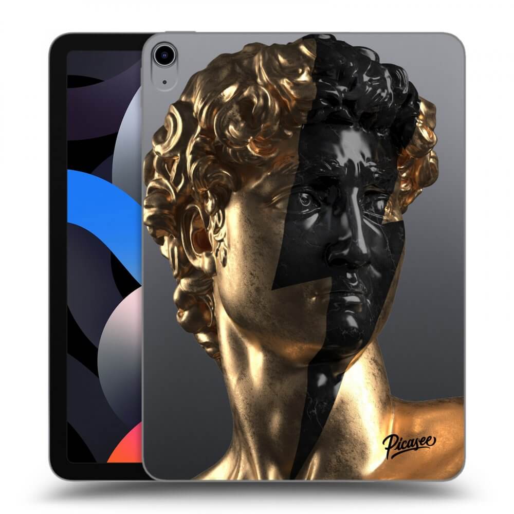 Picasee transparente Silikonhülle für Apple iPad Air 4 10.9" 2020 - Wildfire - Gold