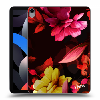 Picasee transparente Silikonhülle für Apple iPad Air 4 10.9" 2020 - Dark Peonny