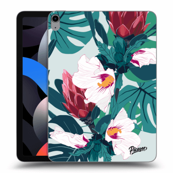 Picasee transparente Silikonhülle für Apple iPad Air 4 10.9" 2020 - Rhododendron