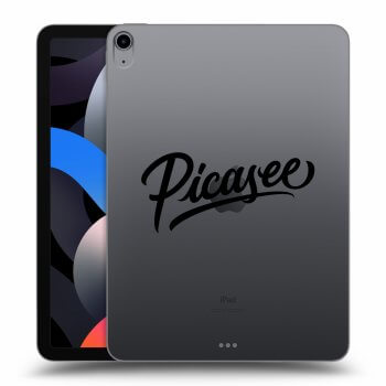 Picasee transparente Silikonhülle für Apple iPad Air 4 10.9" 2020 - Picasee - black