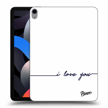 Picasee transparente Silikonhülle für Apple iPad Air 4 10.9" 2020 - I love you