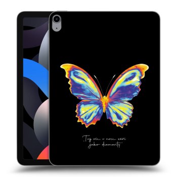 Picasee transparente Silikonhülle für Apple iPad Air 4 10.9" 2020 - Diamanty Black