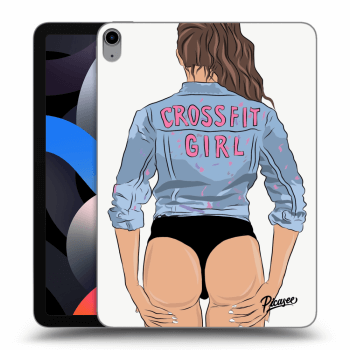 Picasee transparente Silikonhülle für Apple iPad Air 4 10.9" 2020 - Crossfit girl - nickynellow