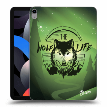 Picasee transparente Silikonhülle für Apple iPad Air 4 10.9" 2020 - Wolf life