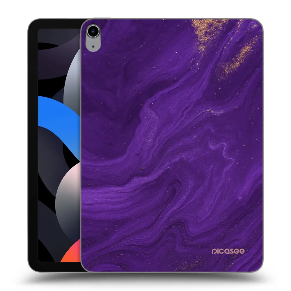 Picasee transparente Silikonhülle für Apple iPad Air 4 10.9" 2020 - Purple
