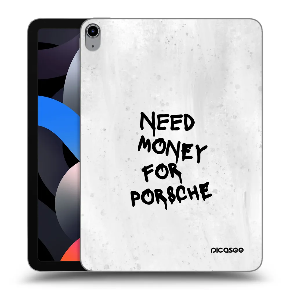 Picasee transparente Silikonhülle für Apple iPad Air 4 10.9" 2020 - White Dollar