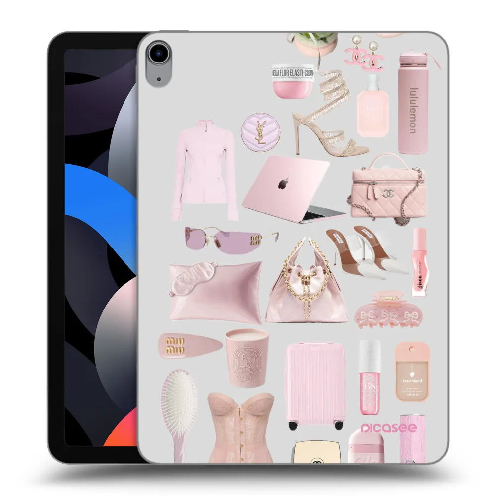 Picasee transparente Silikonhülle für Apple iPad Air 4 10.9" 2020 - Glam Babe