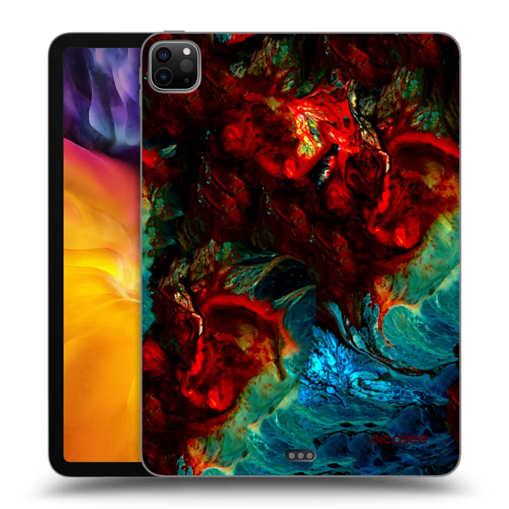 Picasee Schwarze Silikonhülle für Apple iPad Pro 11" 2020 (2.gen) - Universe