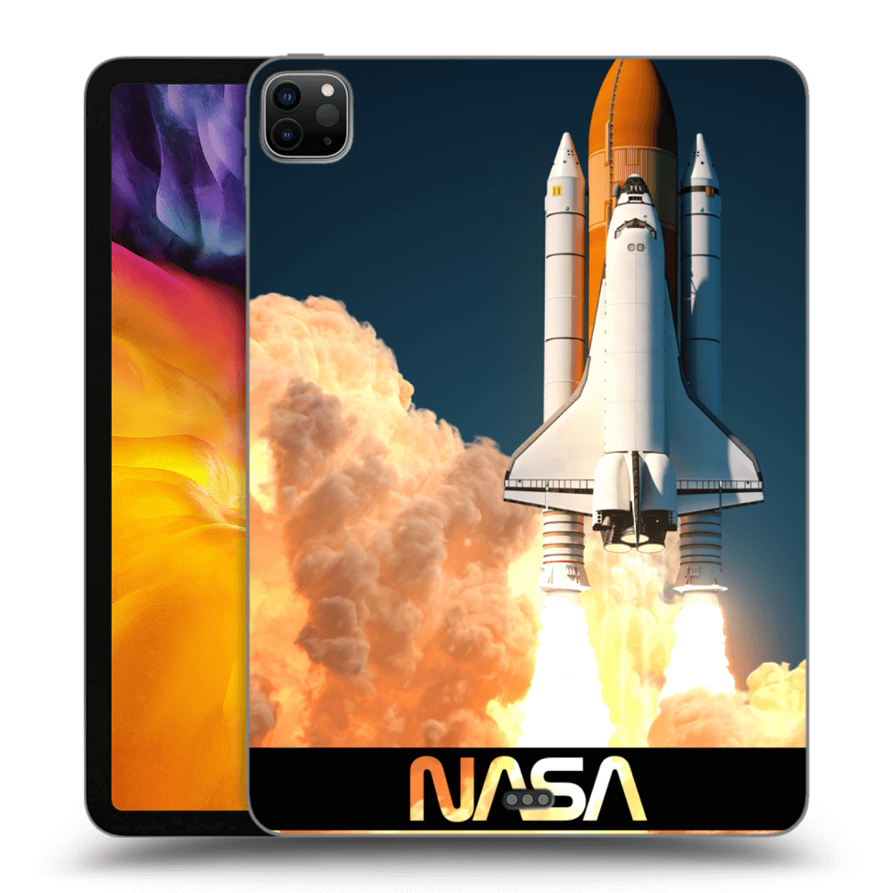 Picasee Schwarze Silikonhülle für Apple iPad Pro 11" 2020 (2.gen) - Space Shuttle