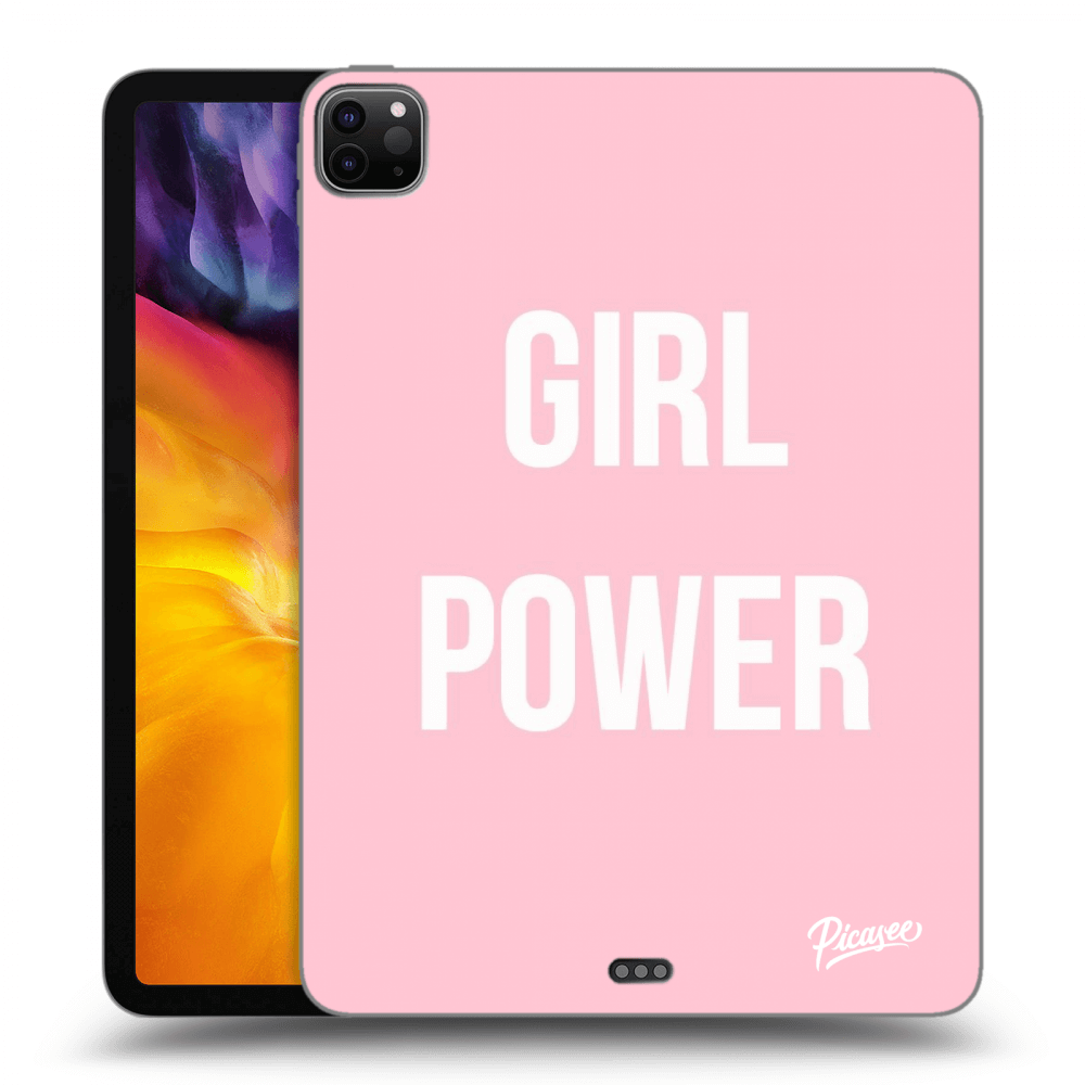 Picasee Schwarze Silikonhülle für Apple iPad Pro 11" 2020 (2.gen) - Girl power