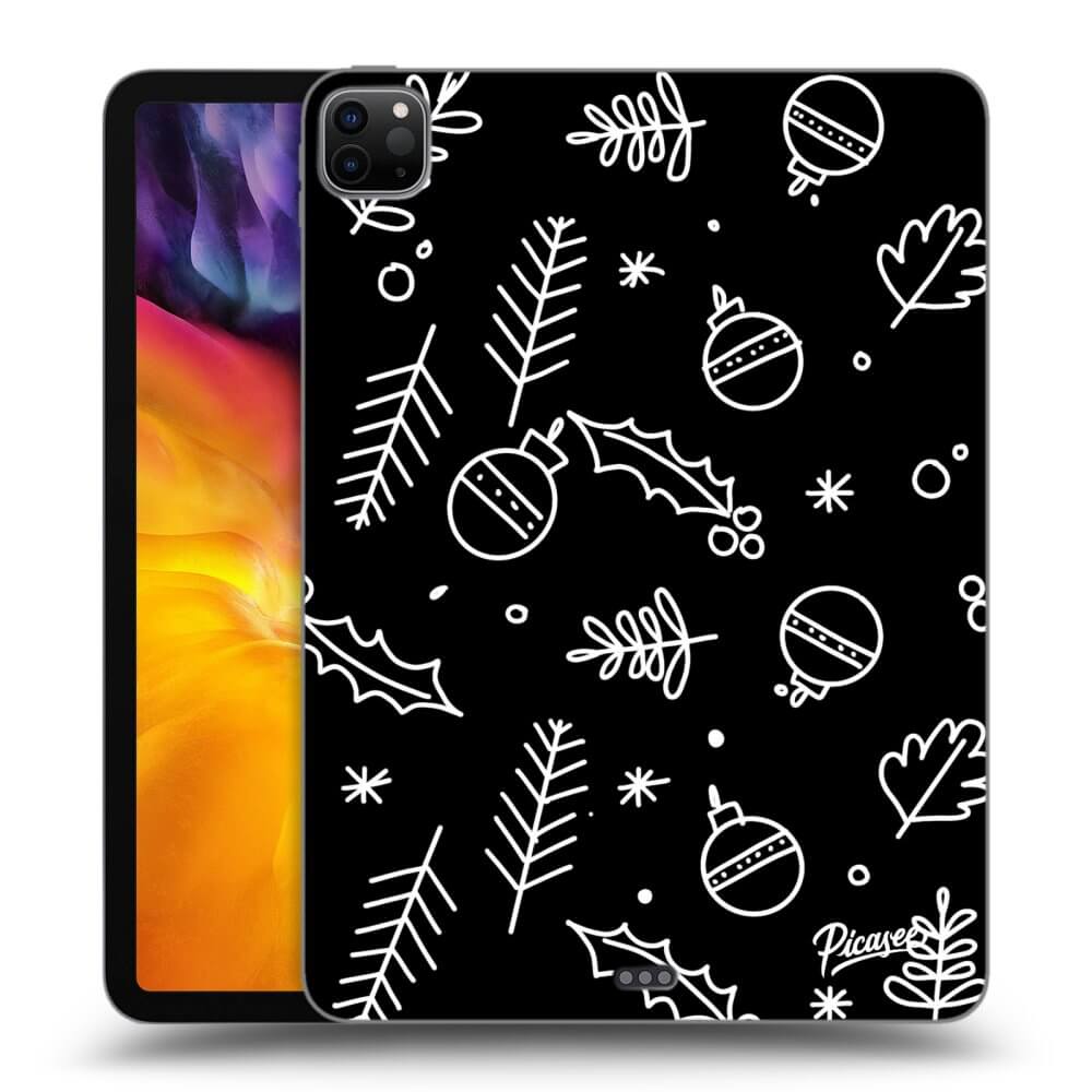 Picasee Schwarze Silikonhülle für Apple iPad Pro 11" 2020 (2.gen) - Mistletoe