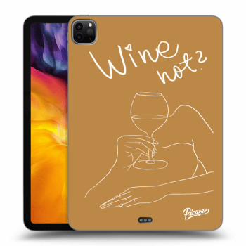 Picasee Schwarze Silikonhülle für Apple iPad Pro 11" 2020 (2.gen) - Wine not