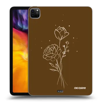 Hülle für Apple iPad Pro 11" 2020 (2.gen) - Brown flowers