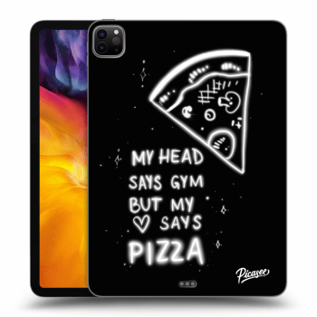 Picasee Schwarze Silikonhülle für Apple iPad Pro 11" 2020 (2.gen) - Pizza