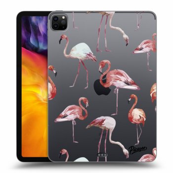 Picasee transparente Silikonhülle für Apple iPad Pro 11" 2020 (2.gen) - Flamingos
