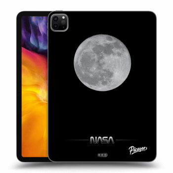 Picasee Schwarze Silikonhülle für Apple iPad Pro 11" 2020 (2.gen) - Moon Minimal