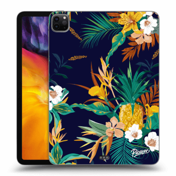 Picasee Schwarze Silikonhülle für Apple iPad Pro 11" 2020 (2.gen) - Pineapple Color