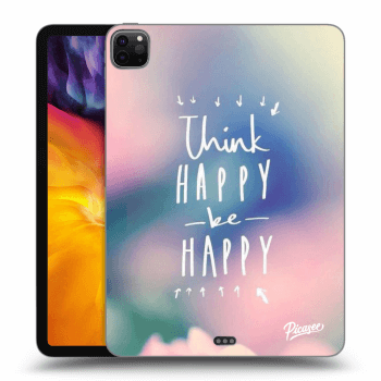 Picasee transparente Silikonhülle für Apple iPad Pro 11" 2020 (2.gen) - Think happy be happy