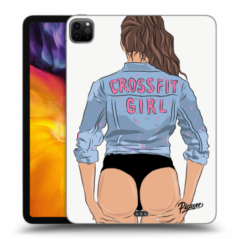 Picasee Schwarze Silikonhülle für Apple iPad Pro 11" 2020 (2.gen) - Crossfit girl - nickynellow
