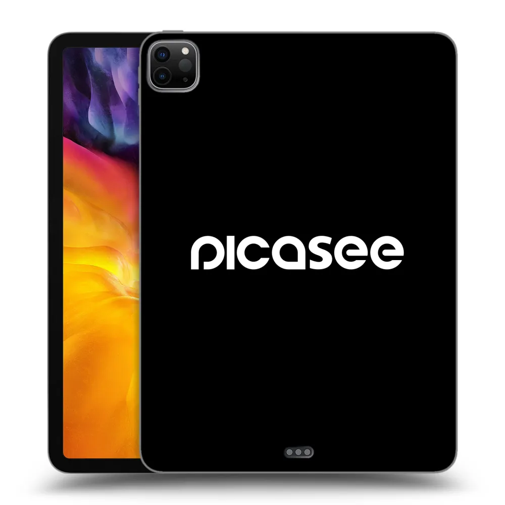 Picasee Schwarze Silikonhülle für Apple iPad Pro 11" 2020 (2.gen) - Picasee - new logo - white