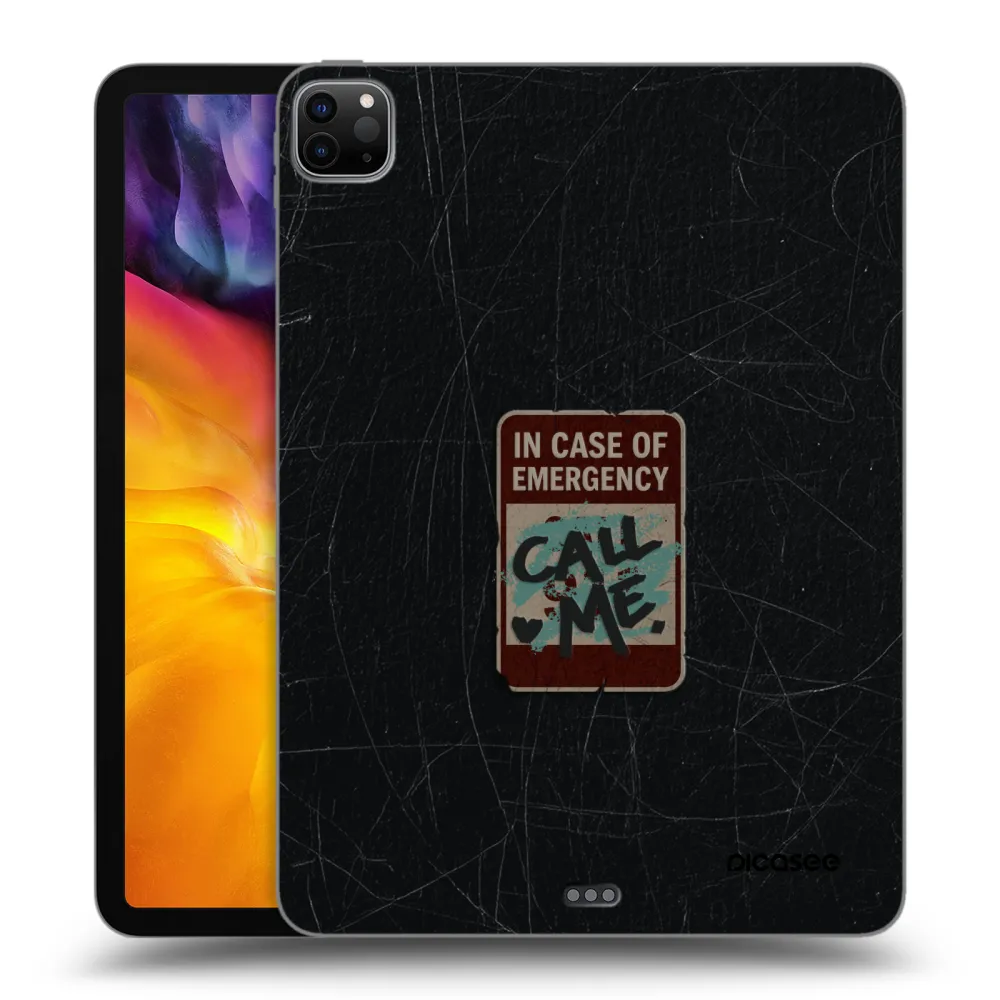 Picasee Schwarze Silikonhülle für Apple iPad Pro 11" 2020 (2.gen) - EMERGENCY