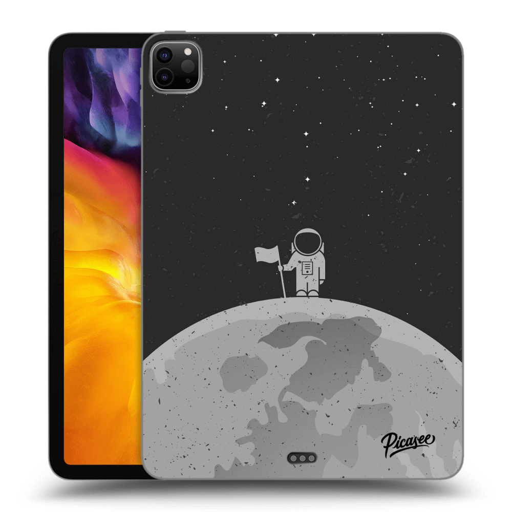 Picasee Schwarze Silikonhülle für Apple iPad Pro 11" 2020 (2.gen) - Astronaut