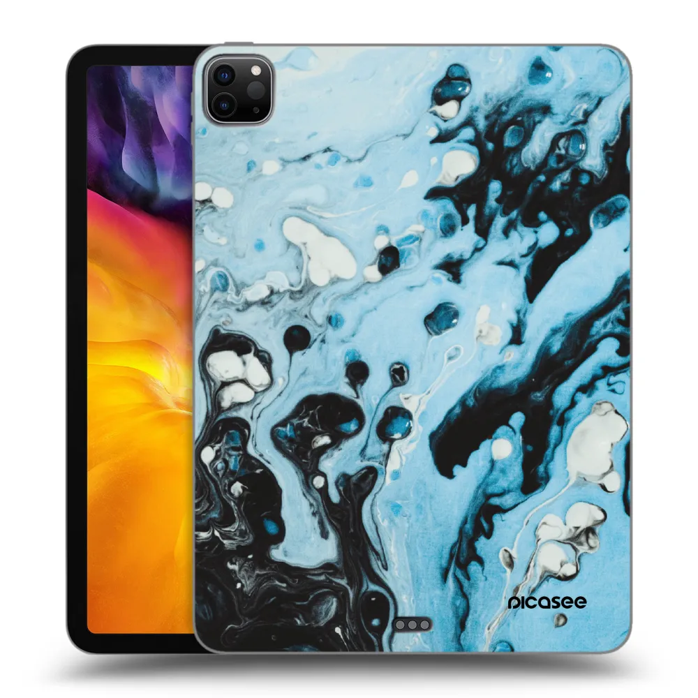 Picasee Schwarze Silikonhülle für Apple iPad Pro 11" 2020 (2.gen) - Organic blue