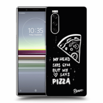 Picasee Sony Xperia 5 Hülle - Schwarzes Silikon - Pizza