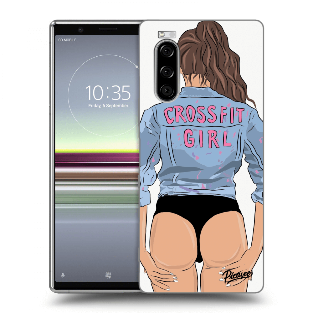 Picasee Sony Xperia 5 Hülle - Transparentes Silikon - Crossfit girl - nickynellow