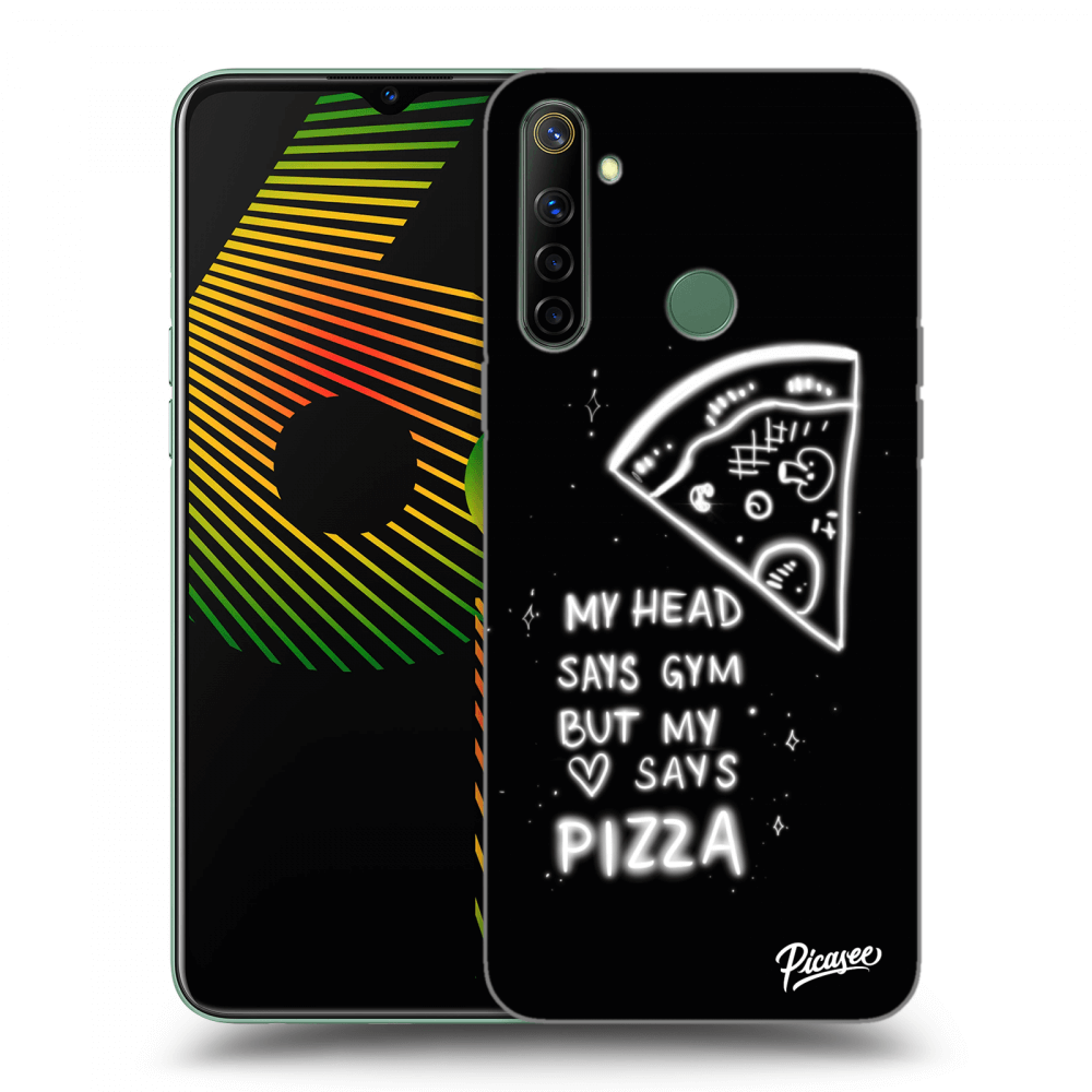 Picasee Realme 6i Hülle - Schwarzes Silikon - Pizza