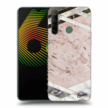 Hülle für Realme 6i - Pink geometry