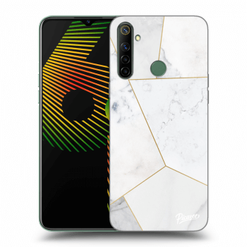 Hülle für Realme 6i - White tile