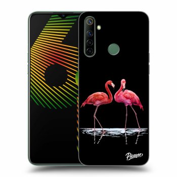 Hülle für Realme 6i - Flamingos zu zweit